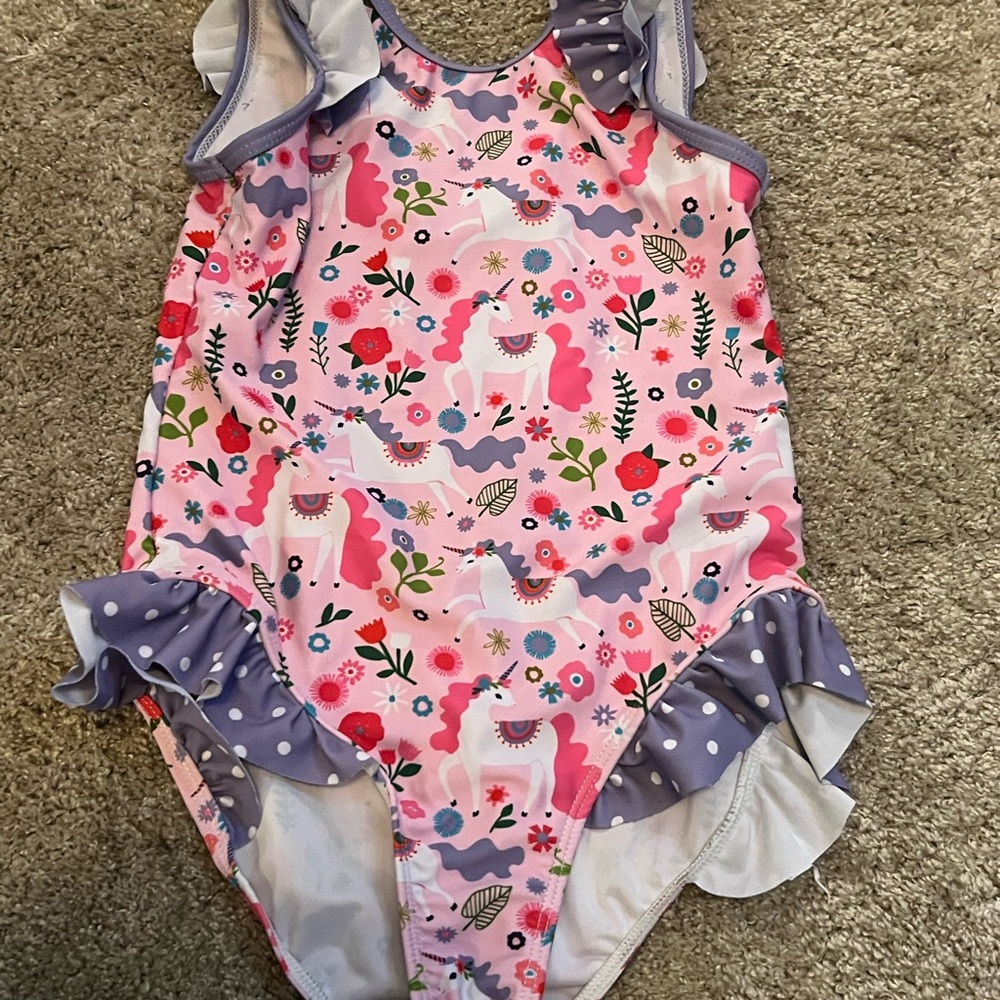 Pink Unicorn Kids Swimwear